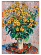 Monet Jerusalem Artichoke Flowers - Art Print