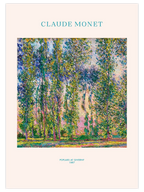 Monet Poplars at Giverny - Art Print