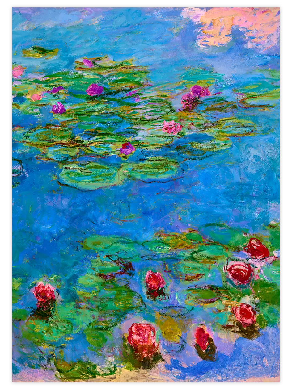 Monet Water Lilies - Art Print Ünlü Ressamlar Poster