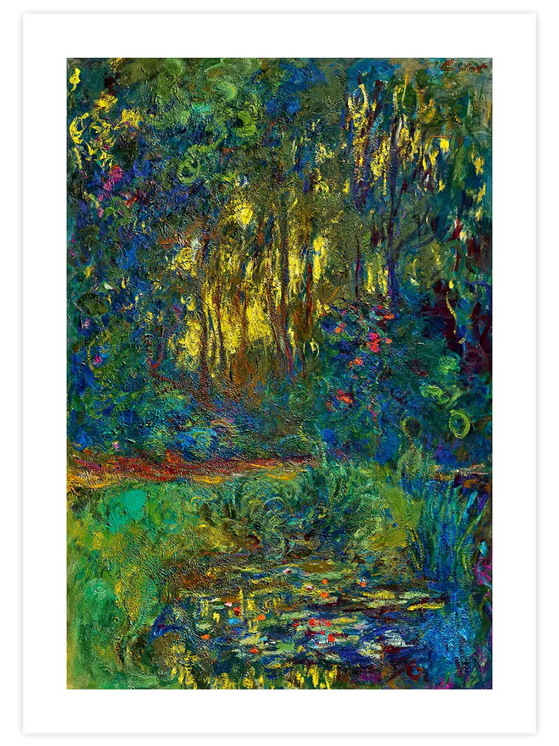 Monet Corner of the Basin of the Nymphéas - Art Print Ünlü Ressamlar Poster