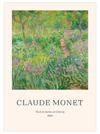 Monet The Iris Garden At Giverny - Art Print