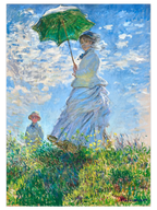 Monet Woman with a Parasol - Art Print Ünlü Ressamlar Poster