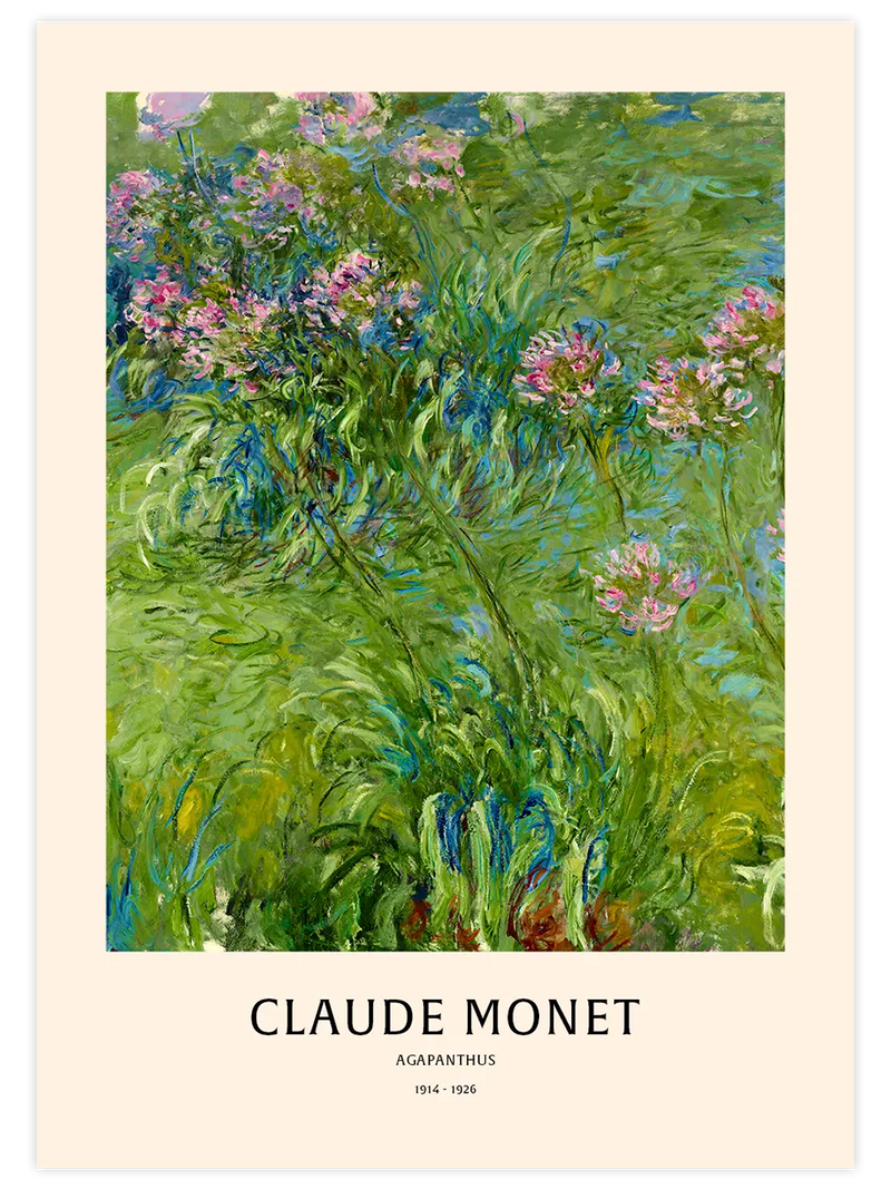 Monet Aşk Çiçekleri - Art Print Ünlü Ressamlar Poster