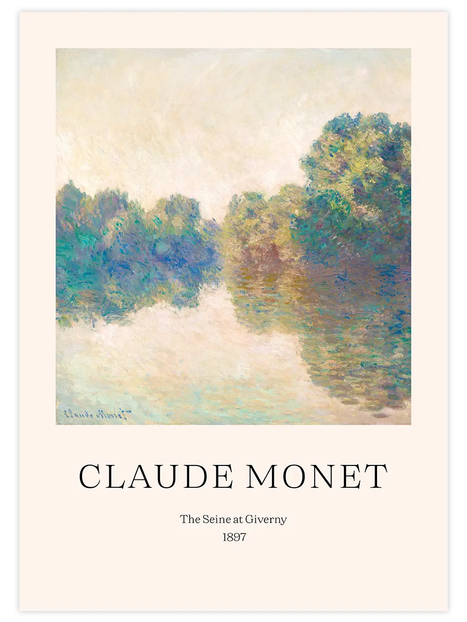 Claude Monet The Seine At Giverny - Art Print Ürün ana görseli