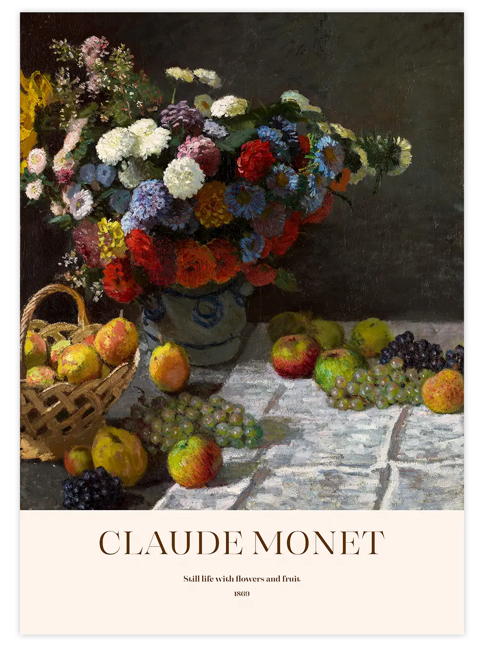 Claude Monet Still Life - Art Print Ünlü Ressamlar Poster