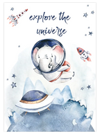 Astronot Fil - Art Print