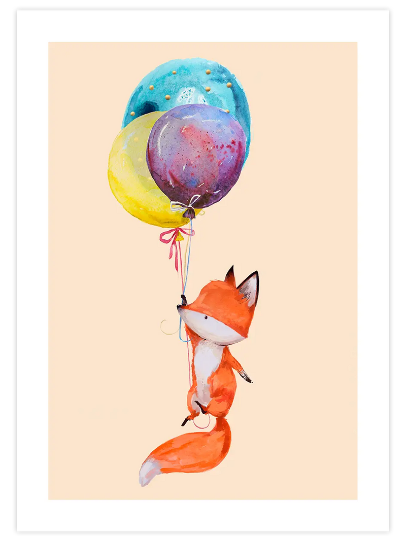 Minik Tilki N1 - Art Print Çocuk Odası Poster