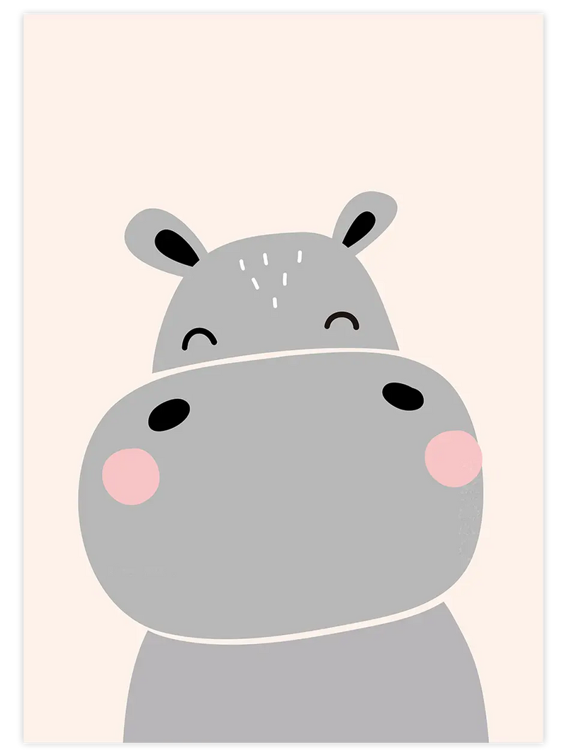 Su Aygırı Resmi - Art Print Çocuk Odası Poster