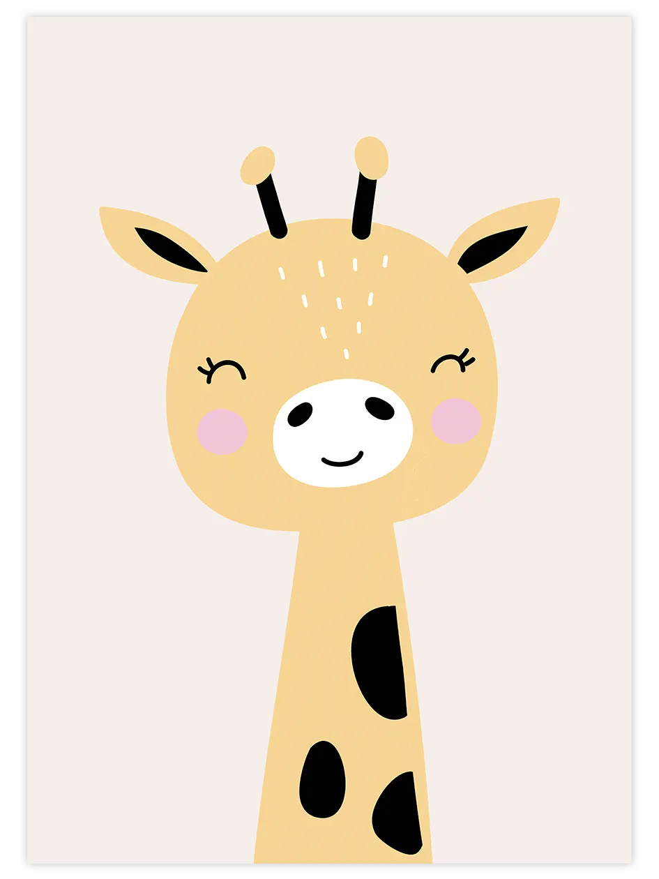 Zürafa Resmi - Art Print Ürün ana görseli