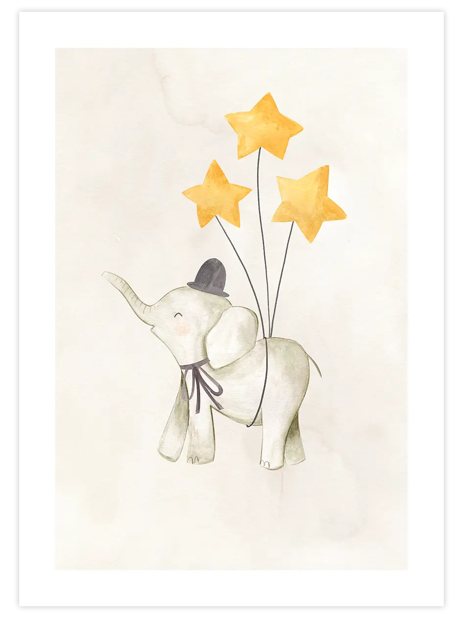 Yıldız Fil N2 - Art Print