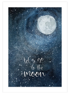 Let's Go To The Moon - Art Print