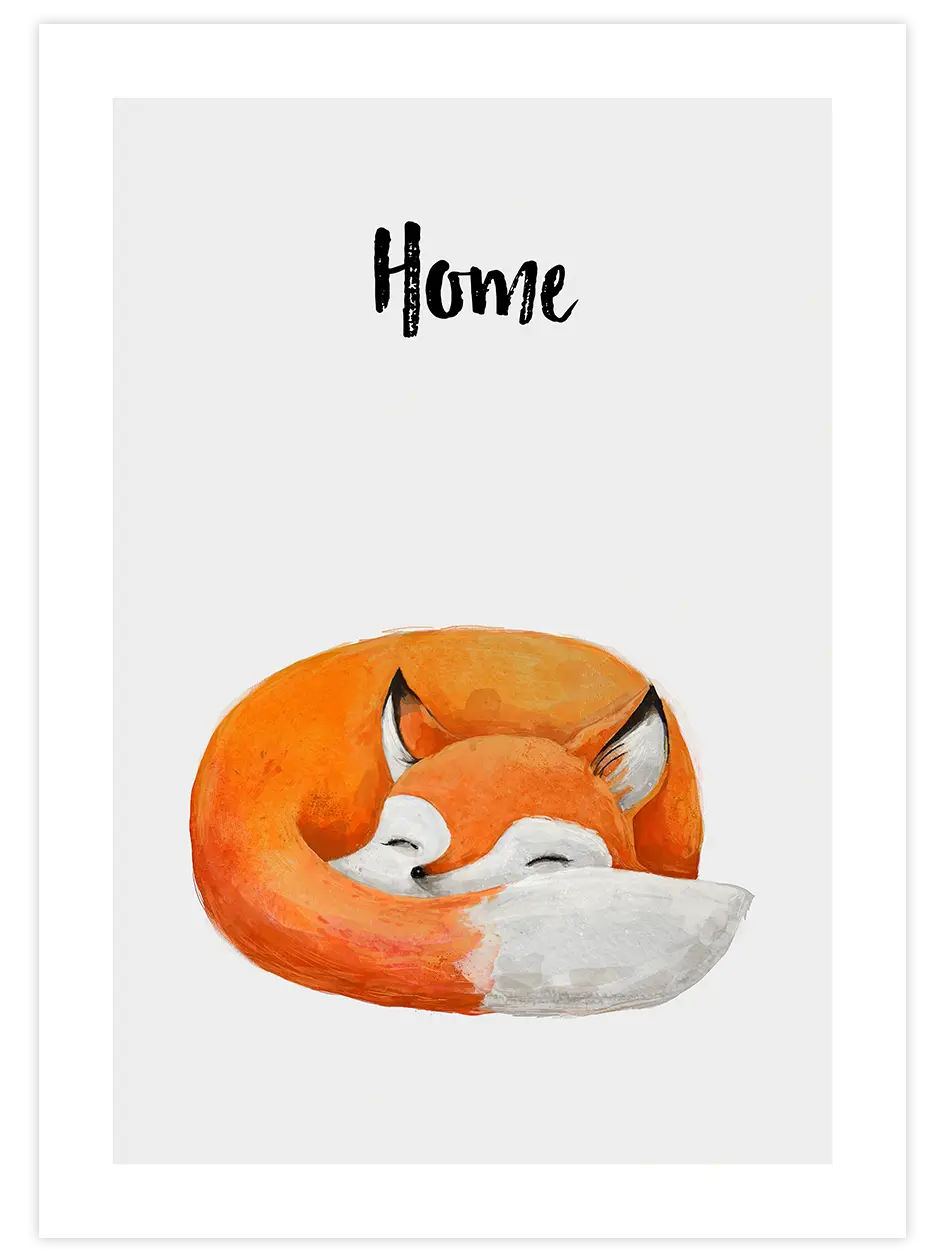 Home - Art Print Çocuk Odası Poster