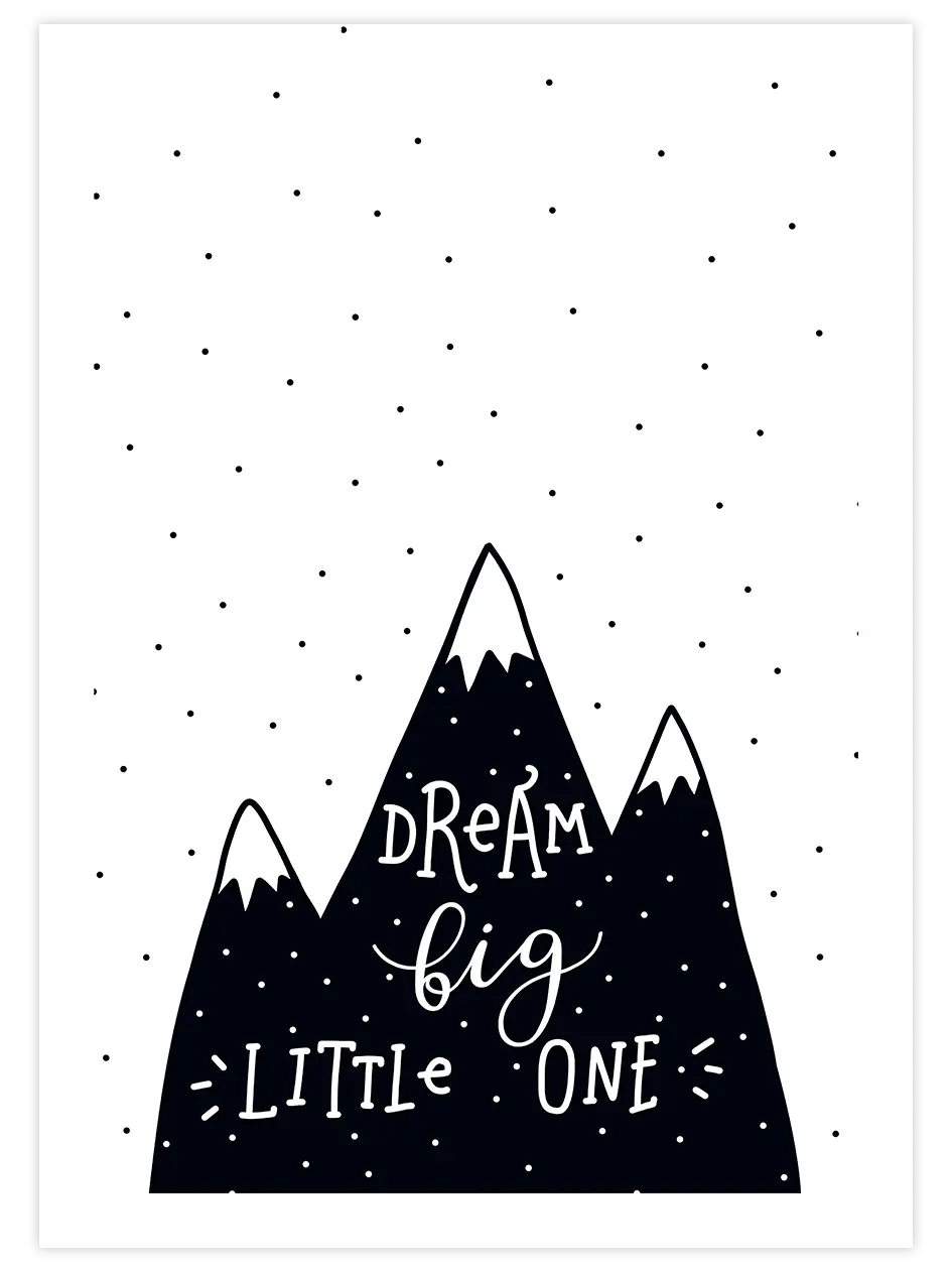 Dream Big Little One - Art Print Çocuk Odası Poster