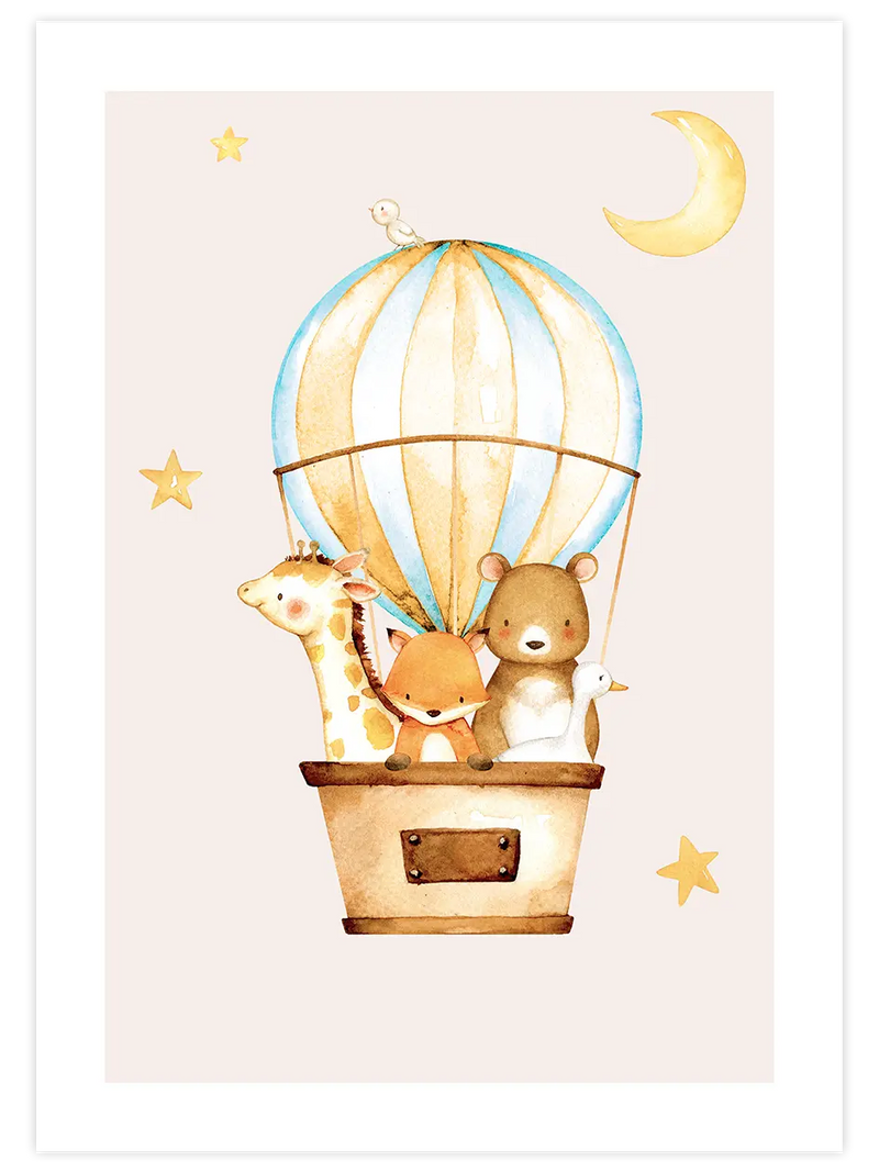 Bulutlarda - Art Print Çocuk Odası Poster