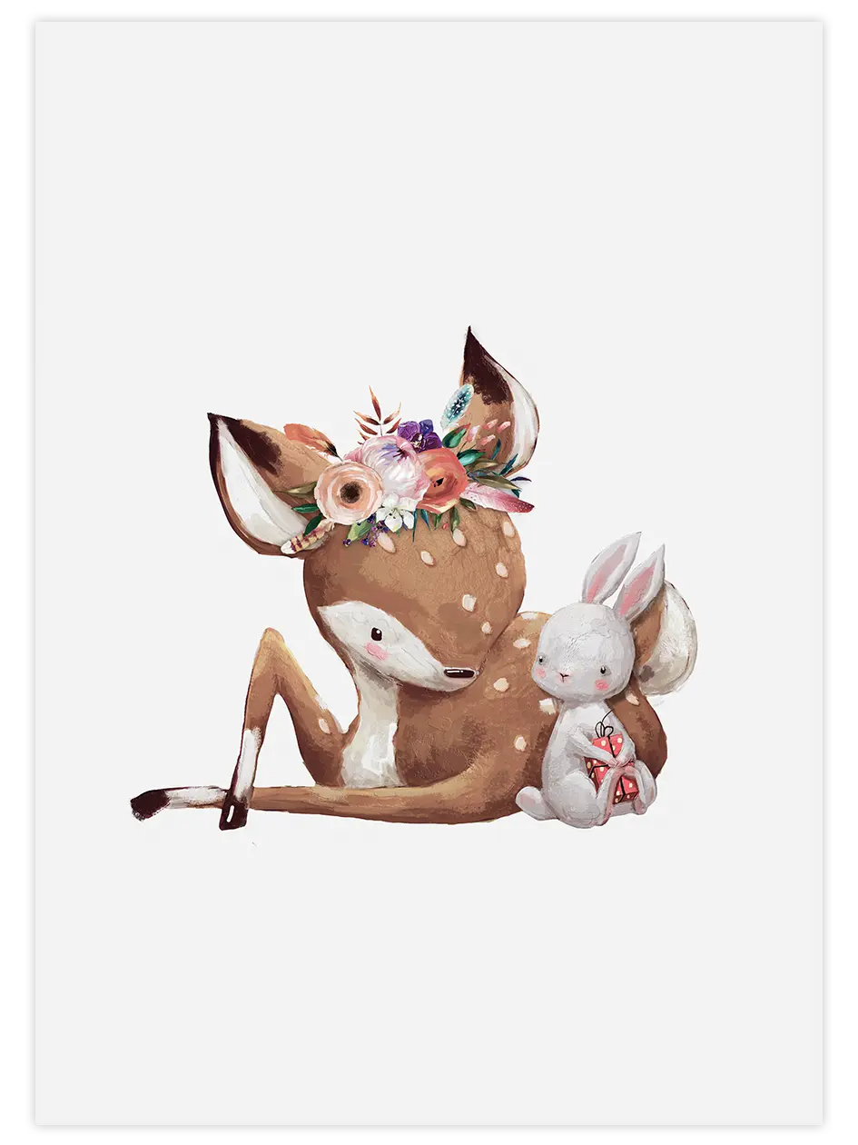 Şirin Bambi - Art Print Çocuk Odası Poster