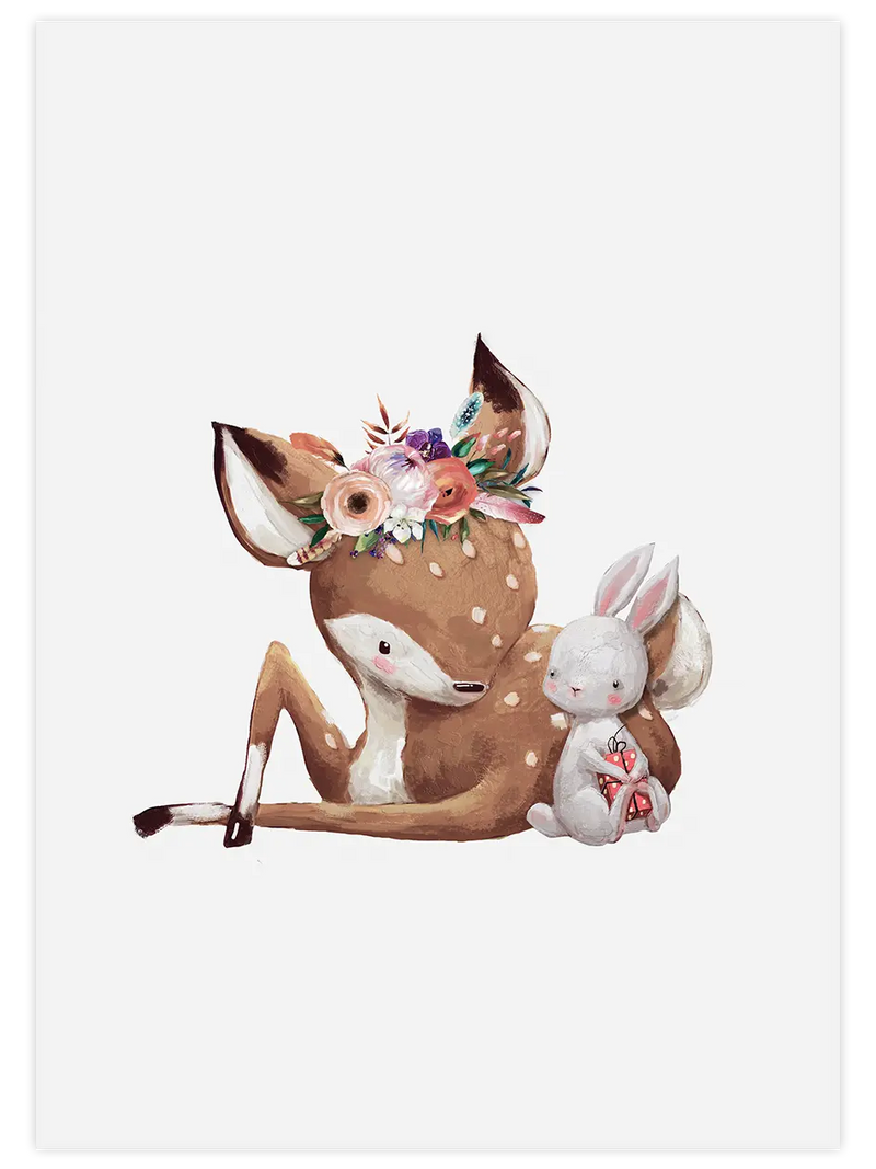 Şirin Bambi - Art Print Çocuk Odası Poster