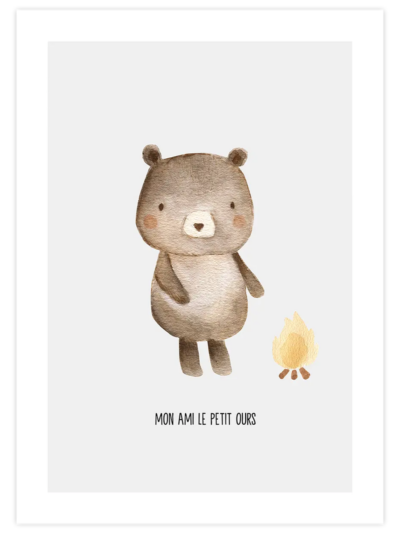 Mon Ami Ours - Art Print Çocuk Odası Poster
