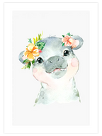 Sevimli Su Aygırı - Art Print