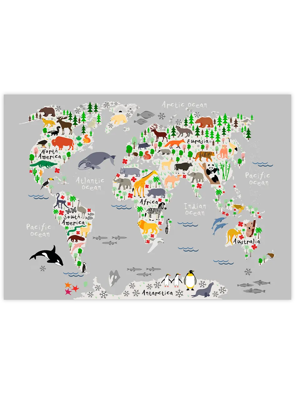 Hayvanlar Alemi - Art Print Ürün ana görseli