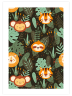 Ormandaki Hayvanlar N1 - Art Print