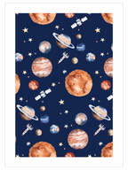 Gezegenler Ve Yıldızlar  - Art Print