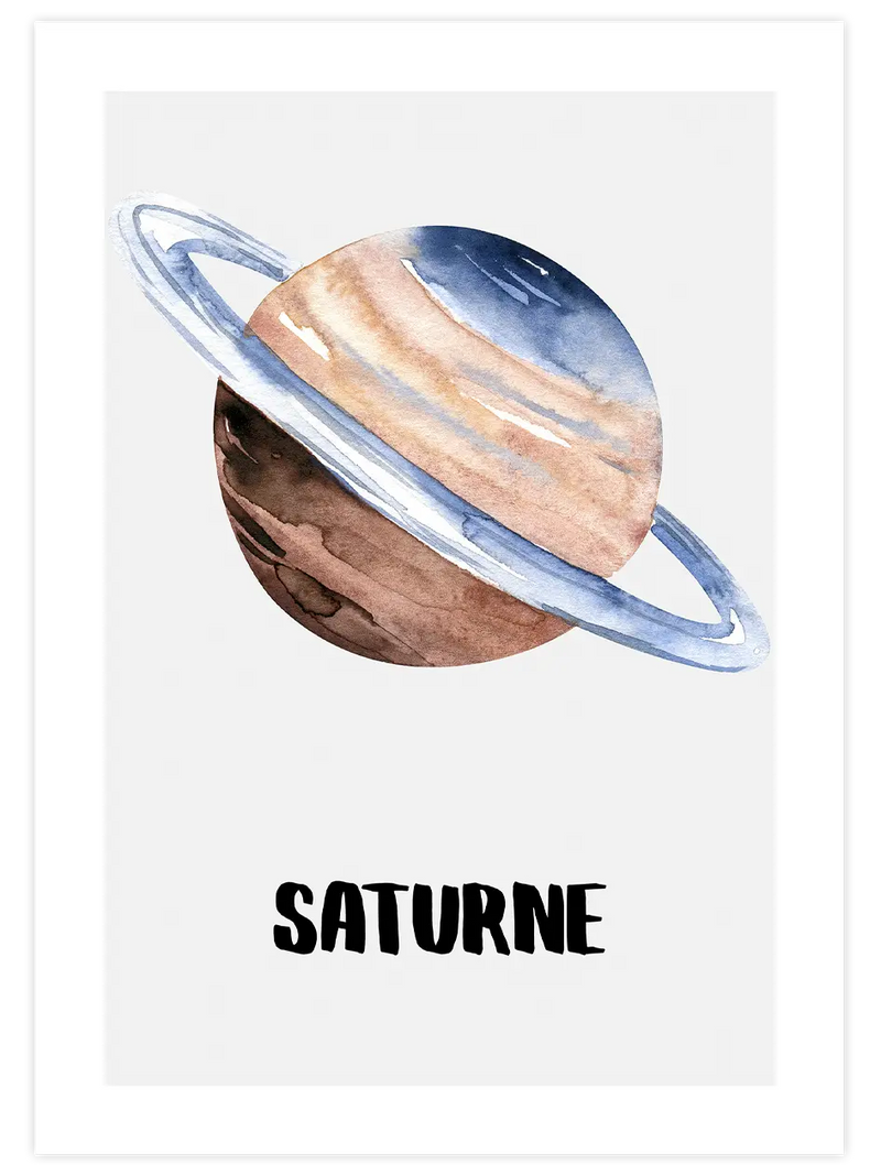 Saturne - Art Print Çocuk Odası Poster