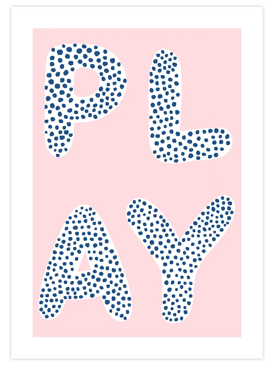 Play - Art Print Çocuk Odası Poster