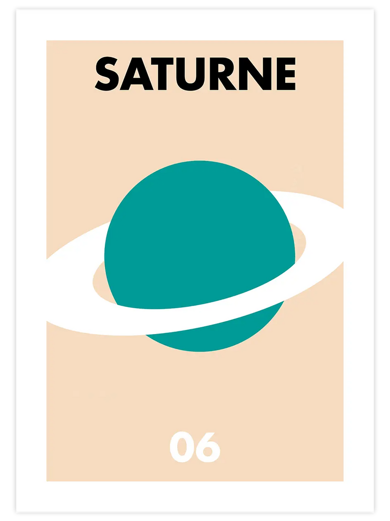 Saturne 06 - Art Print Çocuk Odası Poster