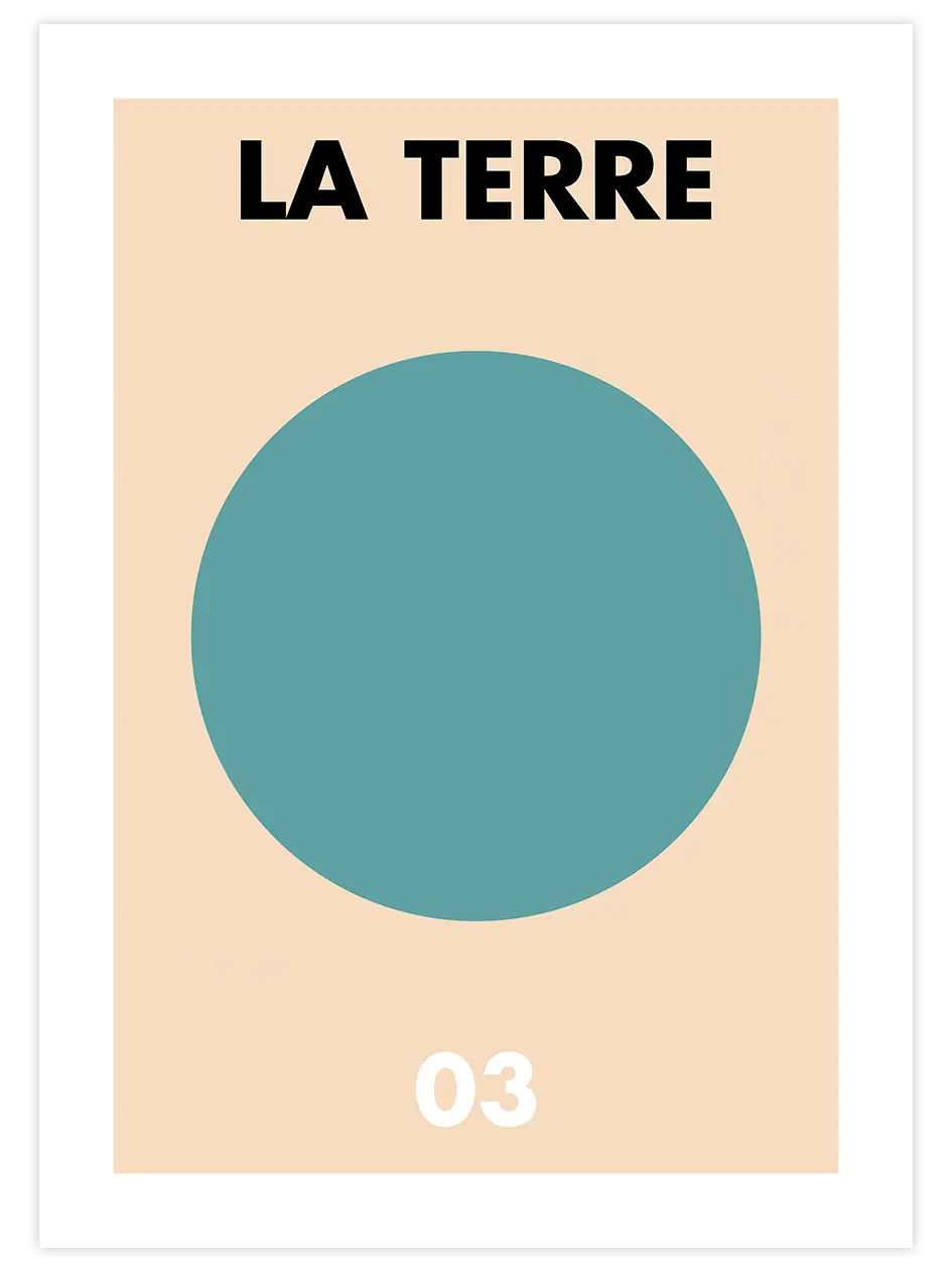 La Terre 03 - Art Print Çocuk Odası Poster