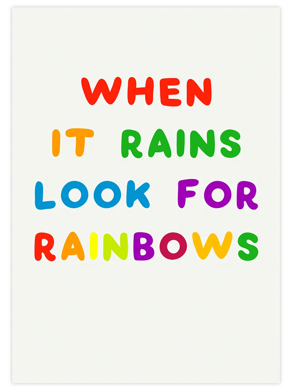 Look For Rainbows N2 - Art Print Ürün ana görseli