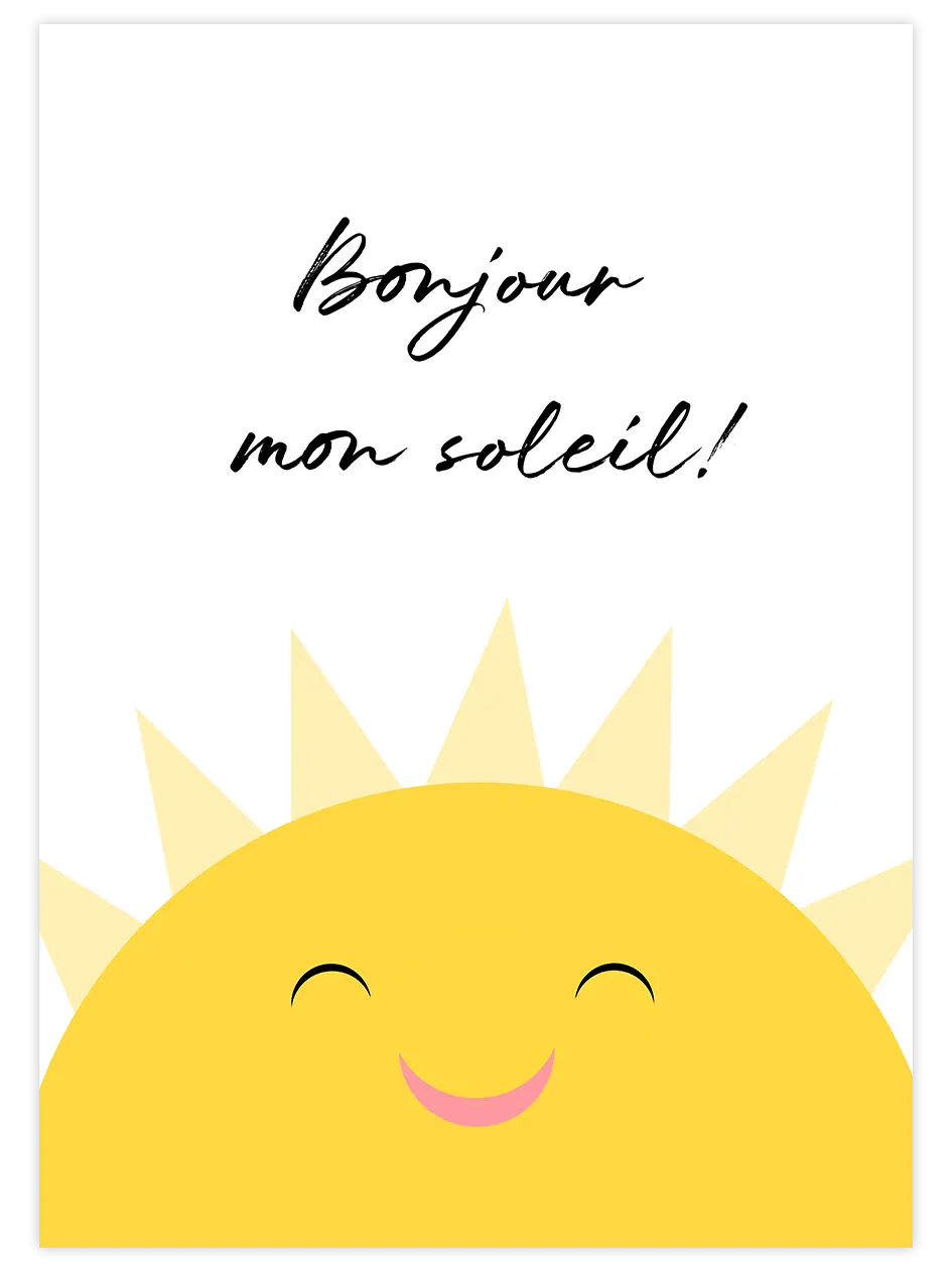Güneşim - Art Print Çocuk Odası Poster