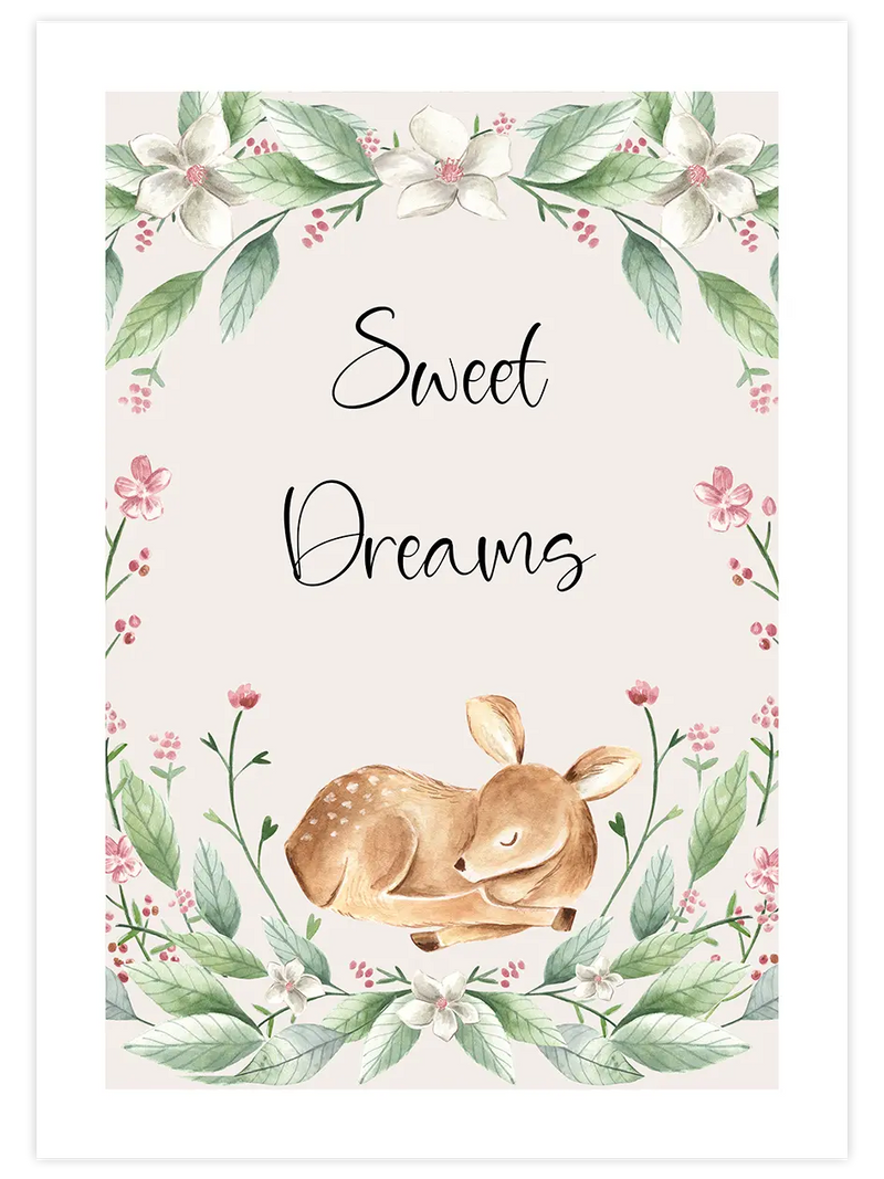 Sweet Dreams - Art Print Çocuk Odası Poster