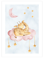 Uyuyan Zürafa - Art Print