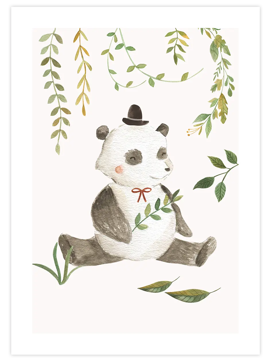 Panda - Art Print Çocuk Odası Poster