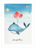 Good Night Balina - Art Print