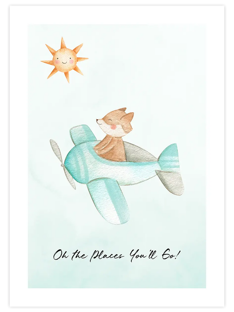 Places You Will Go - Art Print Çocuk Odası Poster