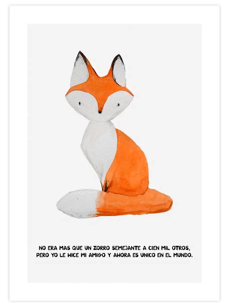 Küçük Prensin Tilkisi - Art Print Çocuk Odası Poster