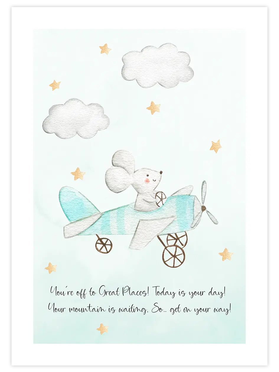 Get On Your Way - Art Print Çocuk Odası Poster