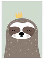 Tembel Hayvan Resmi - Art Print