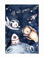 Sevimli Astronotlar - Art Print