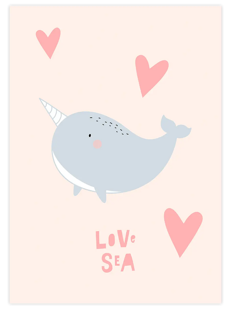 Love Sea - Art Print Çocuk Odası Poster