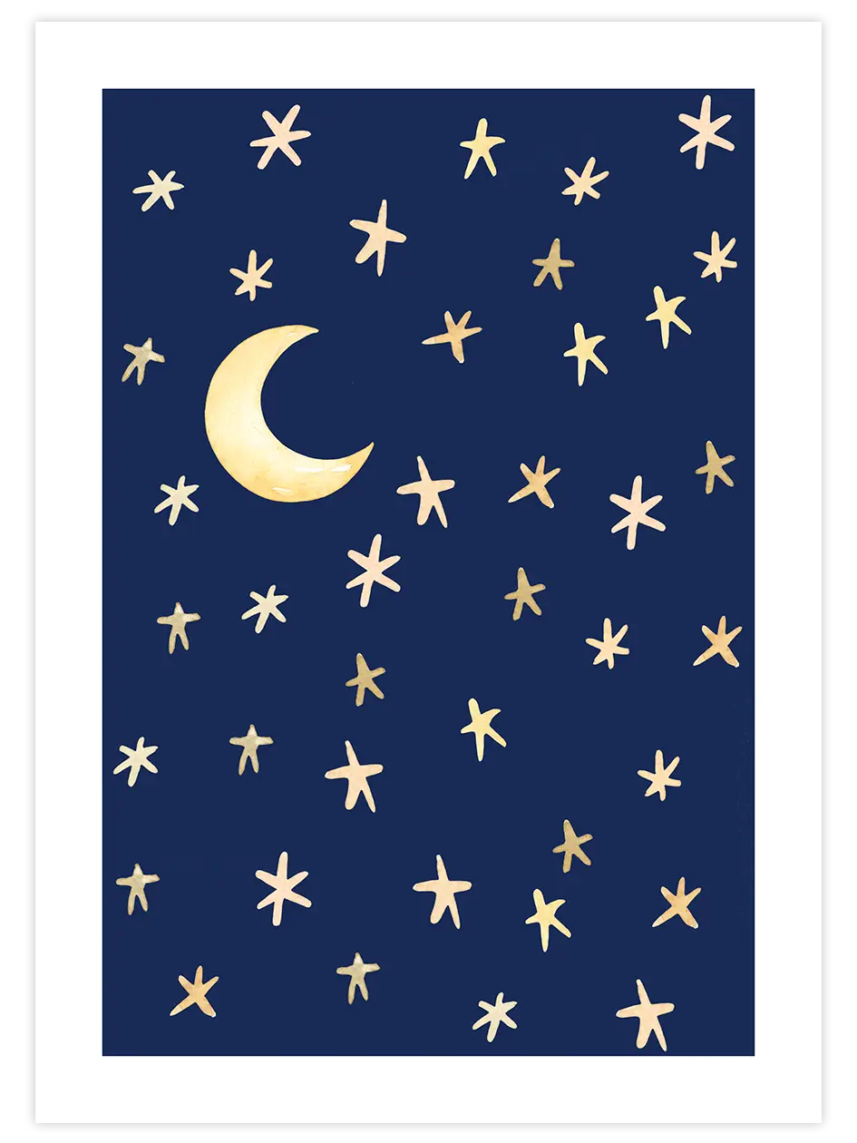 Yıldızlar - Art Print Çocuk Odası Poster