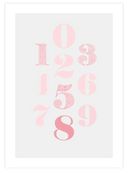 Pembe Sayılar - Art Print