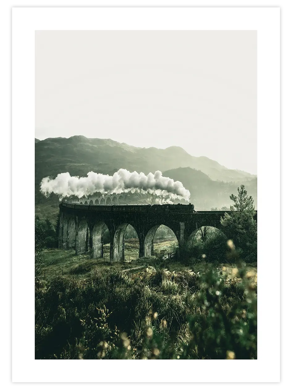 Buharlı Lokomotif - Art Print