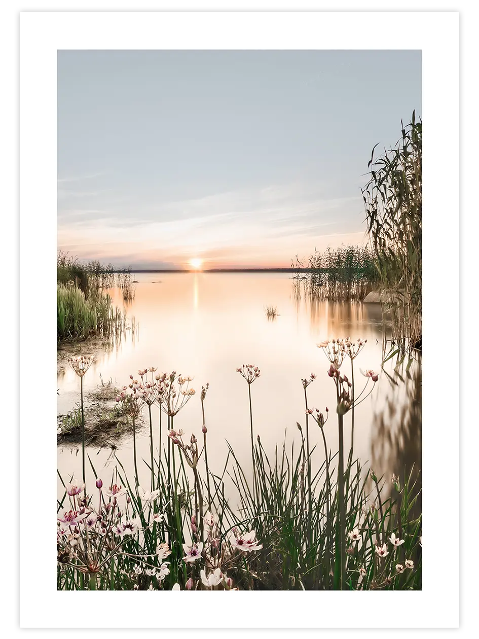 Huzurlu Gün Batımı - Art Print