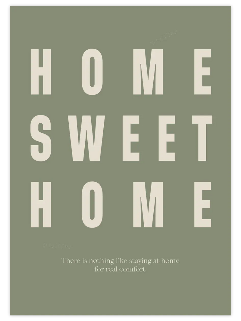 Home Sweet Home - Art Print  Poster