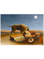 Henri Rousseau Uyuyan Çingene - Art Print