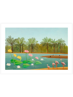 Henri Rousseau Flamingolar - Art Print