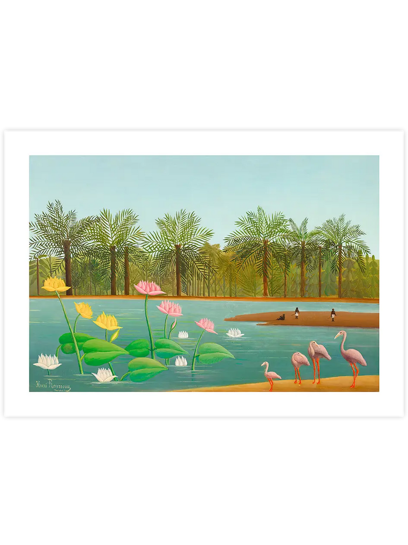 Henri Rousseau Flamingolar - Art Print Ünlü Ressamlar Poster