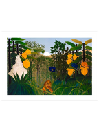 Henri Rousseau Aslanın Yemeği - Art Print